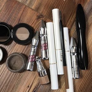 Benefit eyebrow/ Lancôme lash extensions/ mascara
